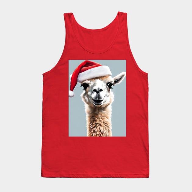 Santa drama llama Tank Top by Love of animals